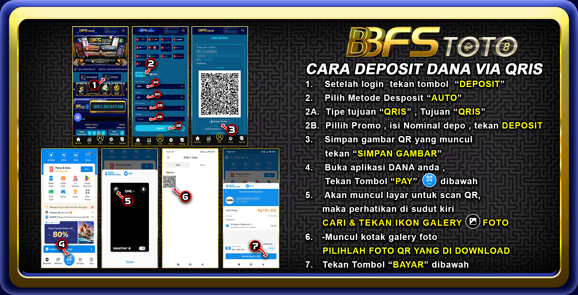 CARA DEPOSIT QRIS BBFSTOTO