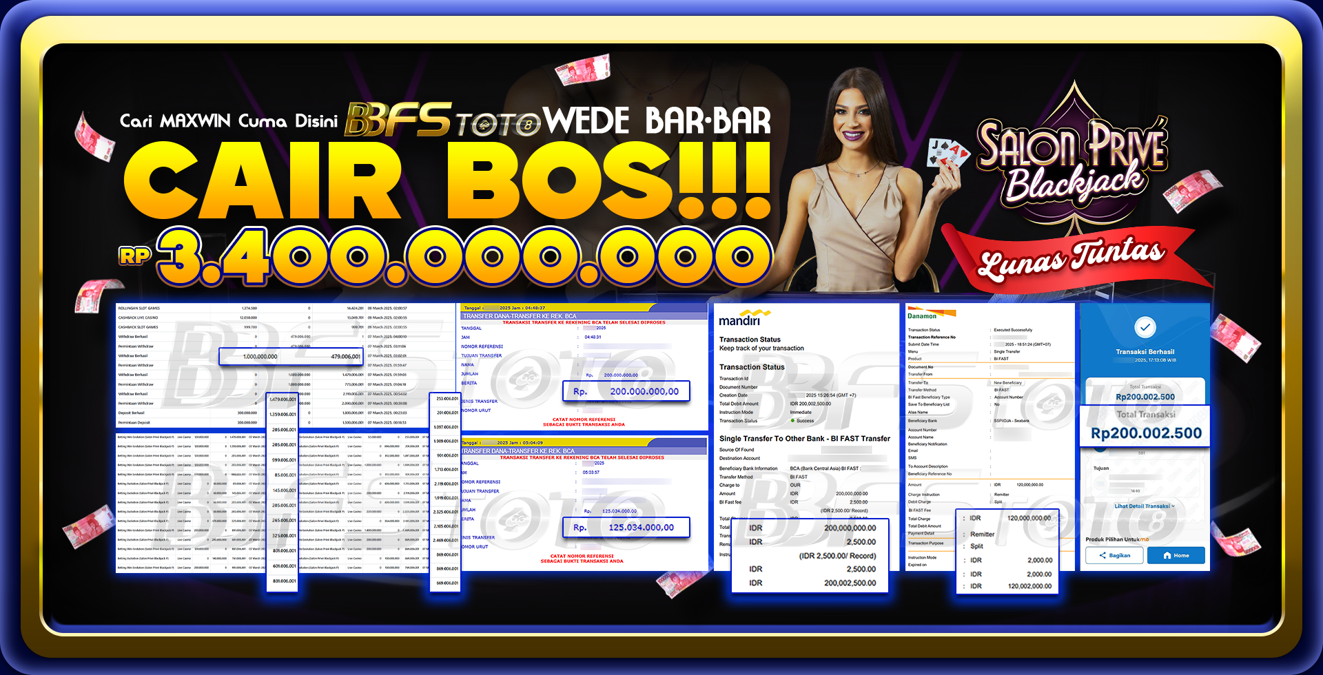 JACKPOT 3 MILLIAR